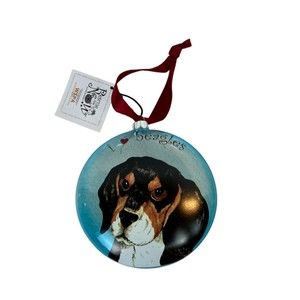 WSPA Mandy Beagle NWT Glass Christmas Ornament 5" - Pavilion Gift Co